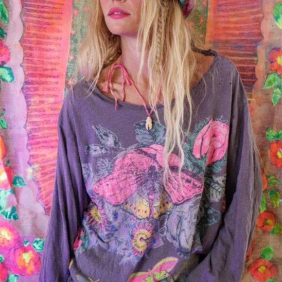 Magnolia Pearl Flor De La Pasion Viggo Tee - Picture 2 of 5